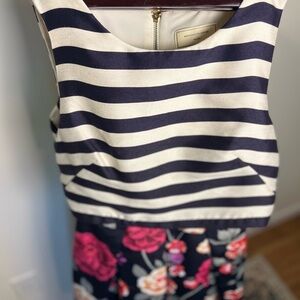 Anthropologie women’s sleeveless striped & floral
Dress size 0 special occasion